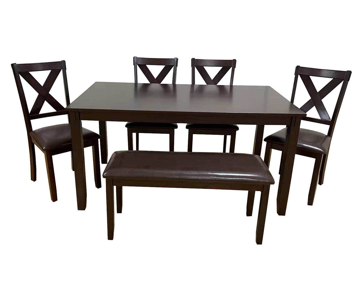 Scilla Dining Table With 4 Chairs & 1 Bench DTS-6060