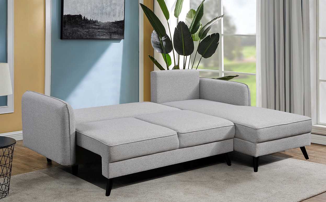 Sectional Sofa Bed Grey 9070 / 9071