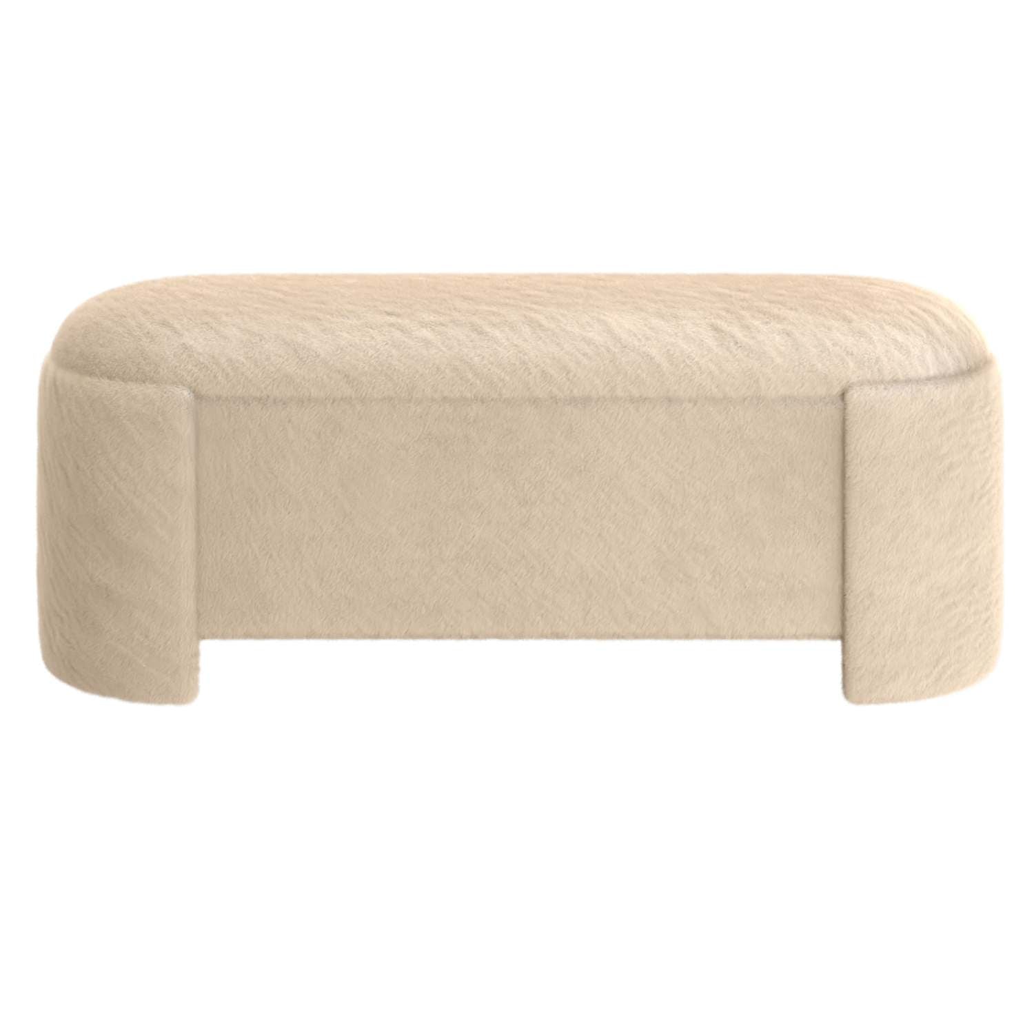 Selene Storage Ottoman In Dark Beige 402-900DBK