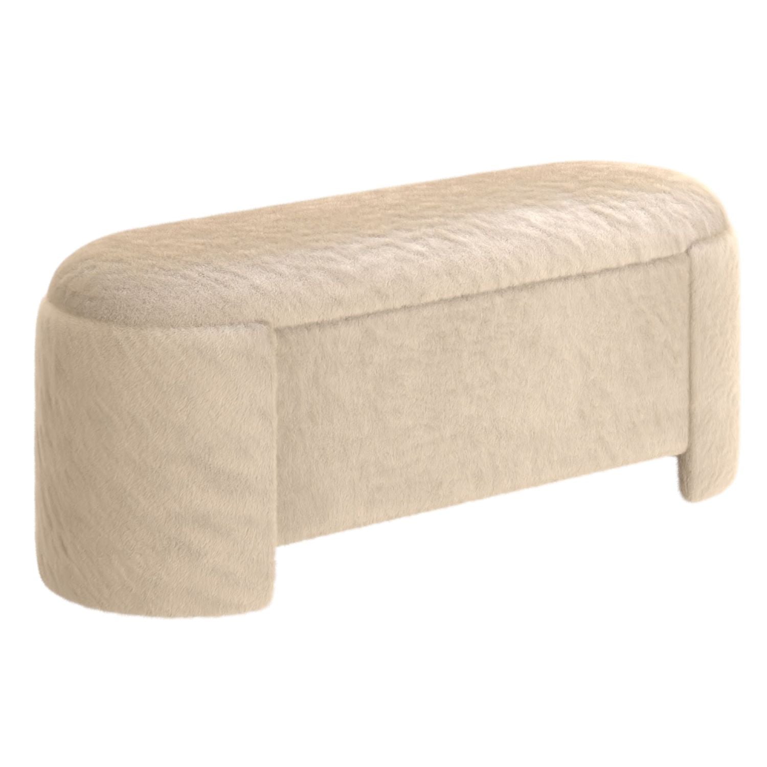 Selene Storage Ottoman In Dark Beige 402-900DBK