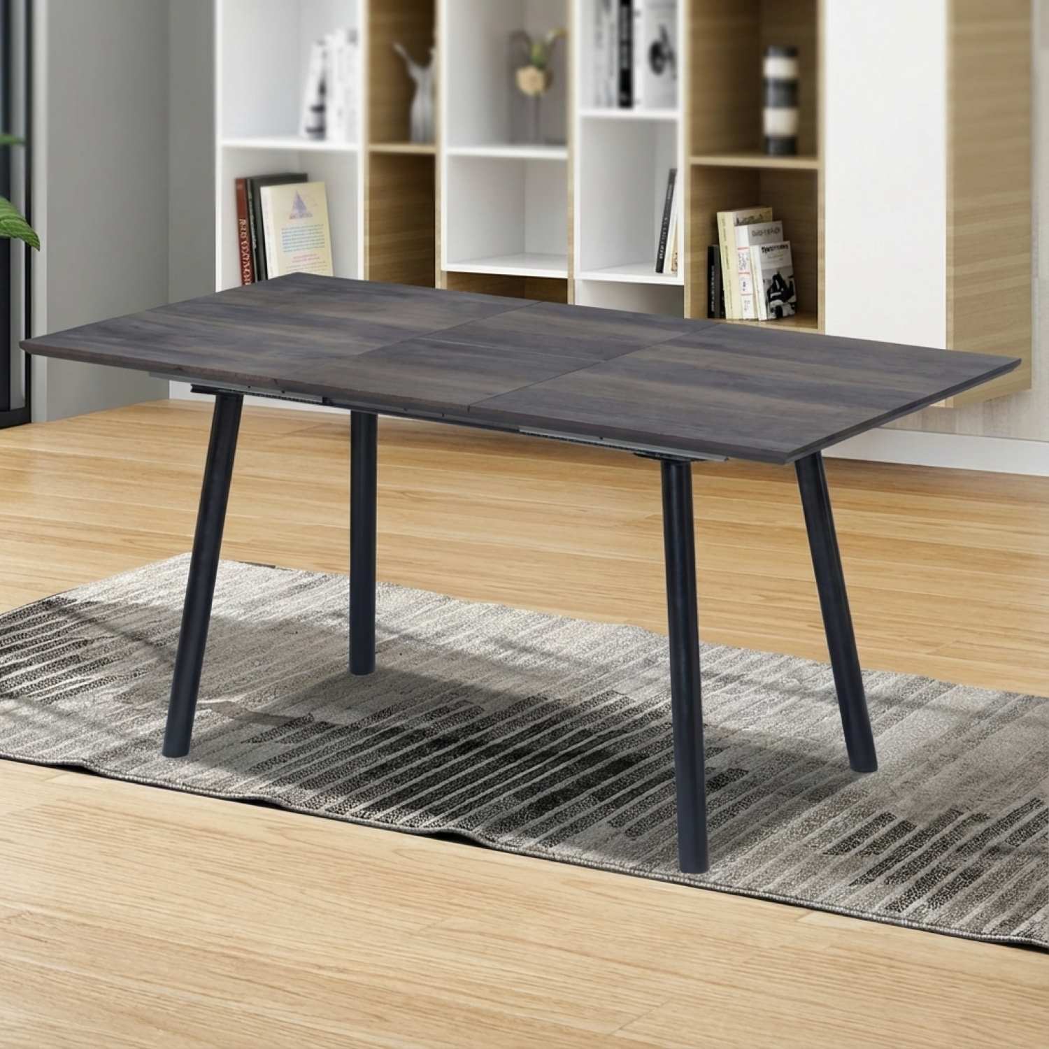 Self Storing Butterfly Extension Leaf Dining Table 1814