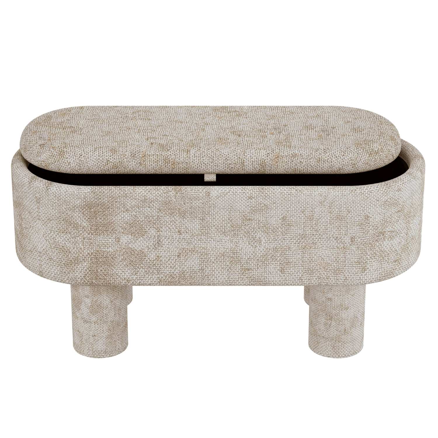 Sezron Storage Ottoman Bench in Beige 402-642BEG