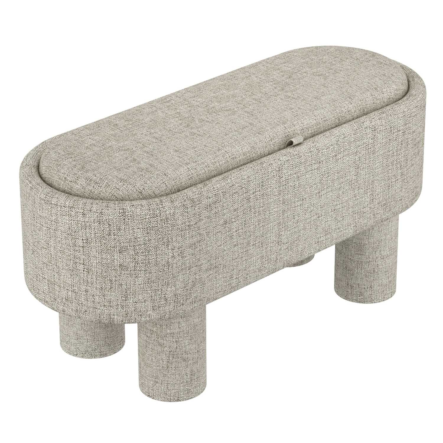 Sezron Storage Ottoman Bench in Warm Grey 402-642WGY