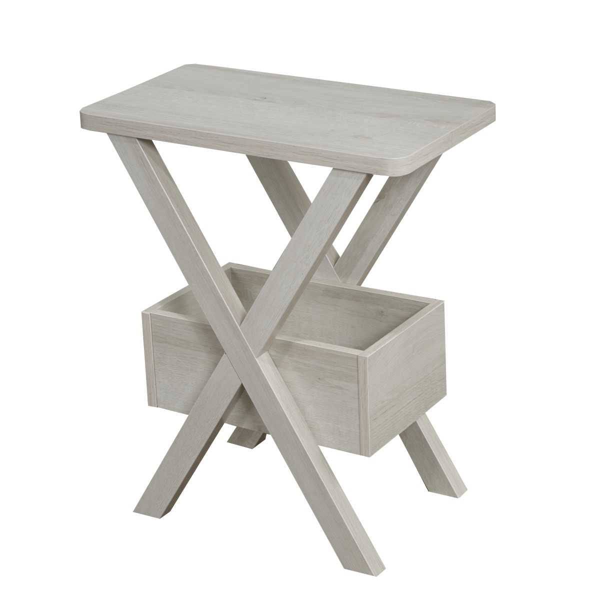 Wooden Side Table White 192502