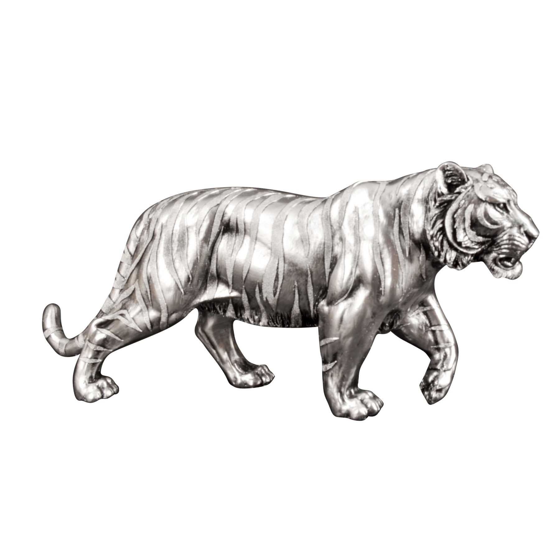 Silver Tiger Figurine