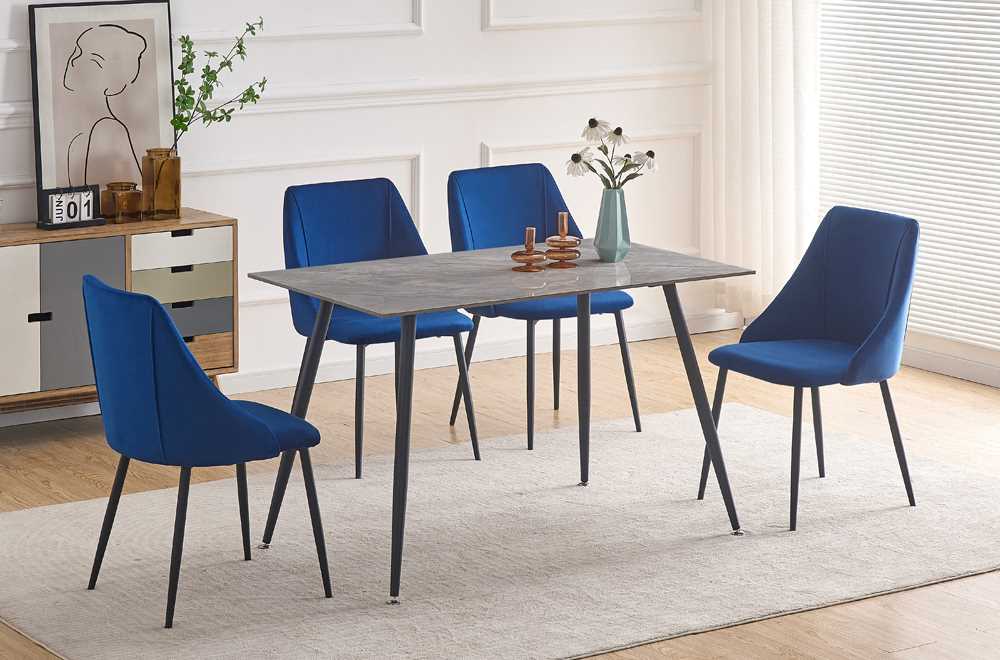 Sintered Stone Dining Set Blue T 3528 / T 212