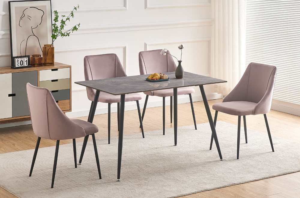 Sintered Stone Dining Set Pink T 3528 / T 212