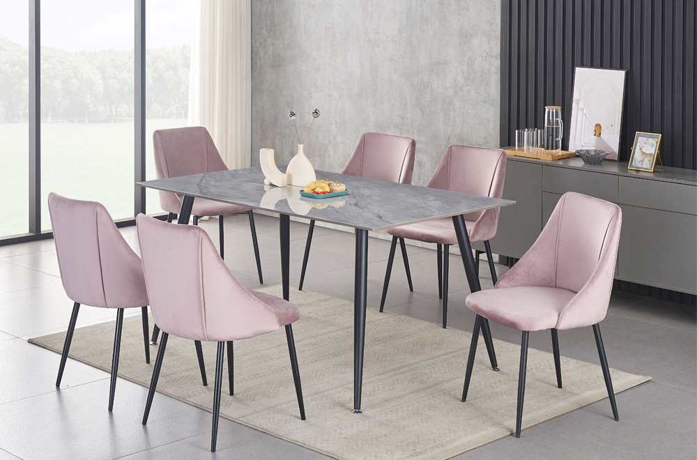 Sintered Stone Dining Set Pink T 3529 / T 212