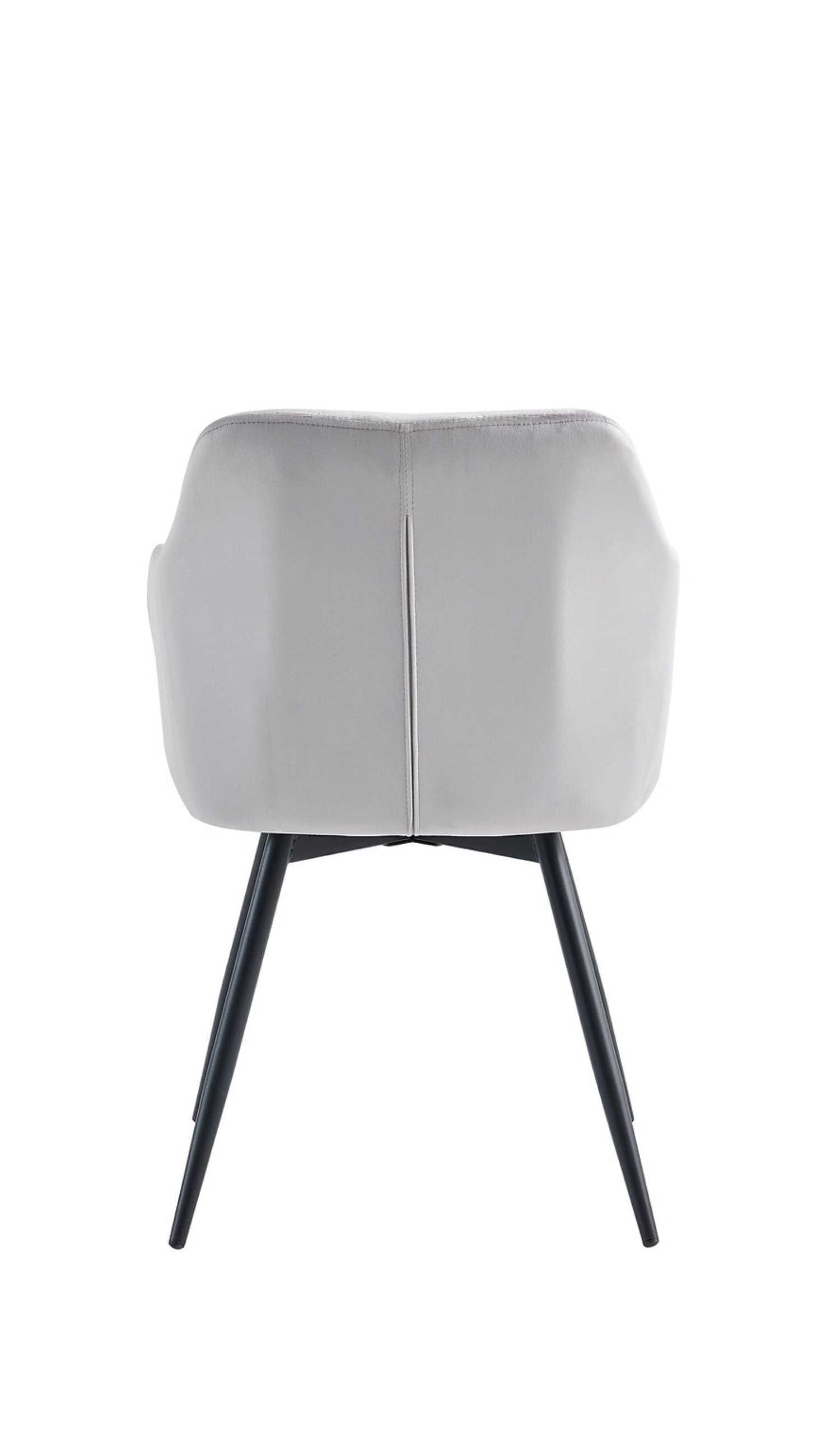 Snowy White Sintered Stone Dining Table With 6 Velvet Chairs 1550 / 1551