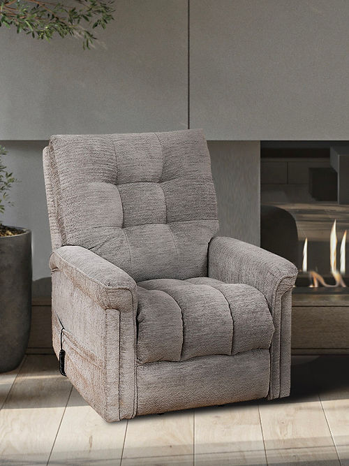 Soft Grey Fabric Lift Chair 6368