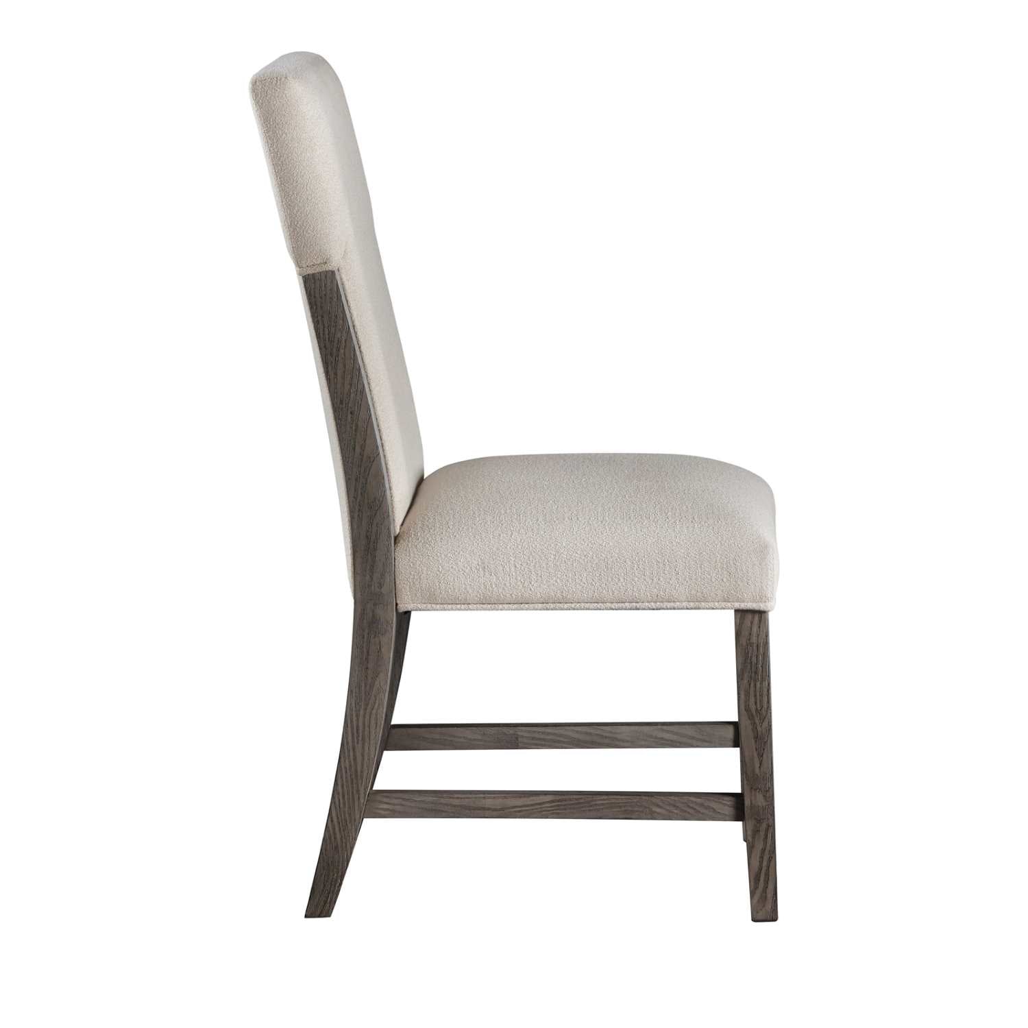 Starkey White Fabric Dining Chair Grey Set Of 2 5983
