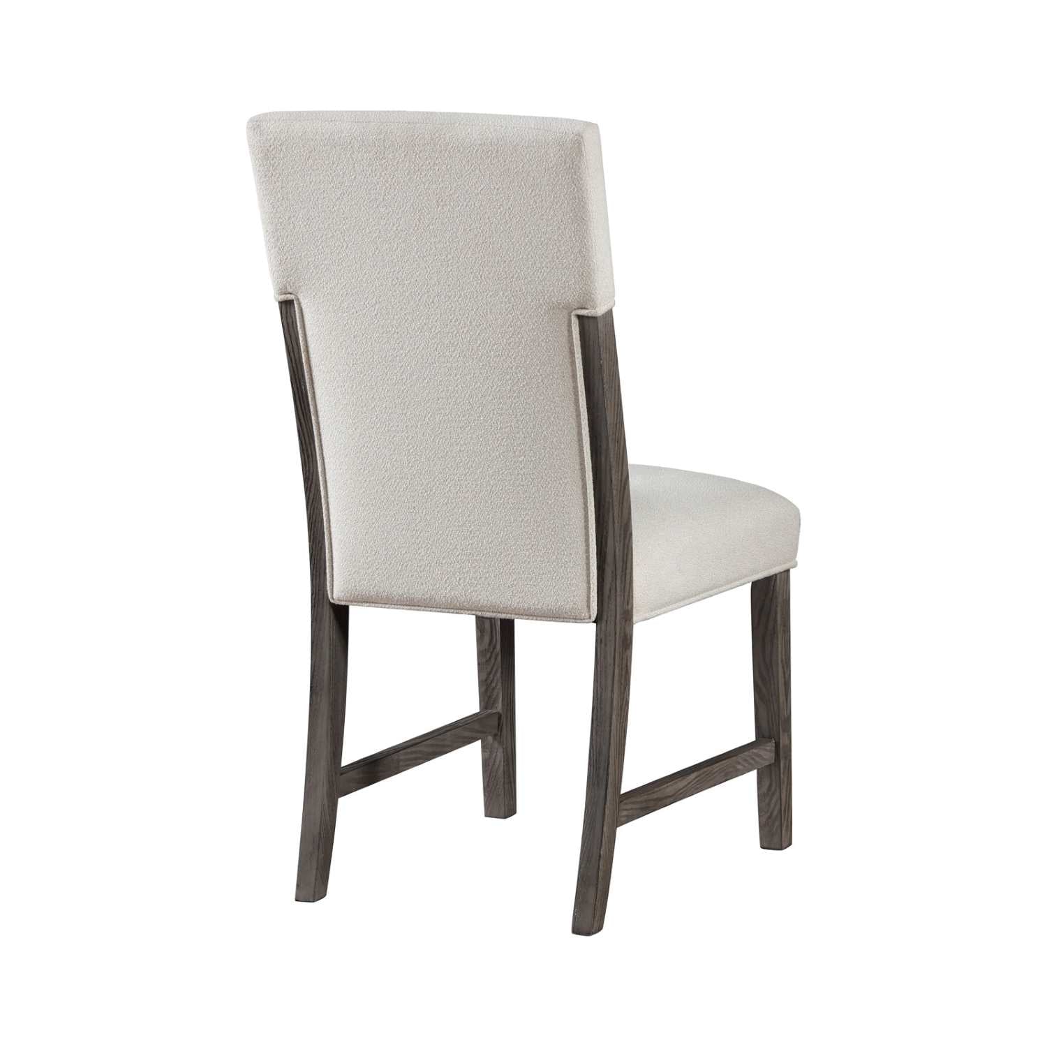 Starkey White Fabric Dining Chair Grey Set Of 2 5983