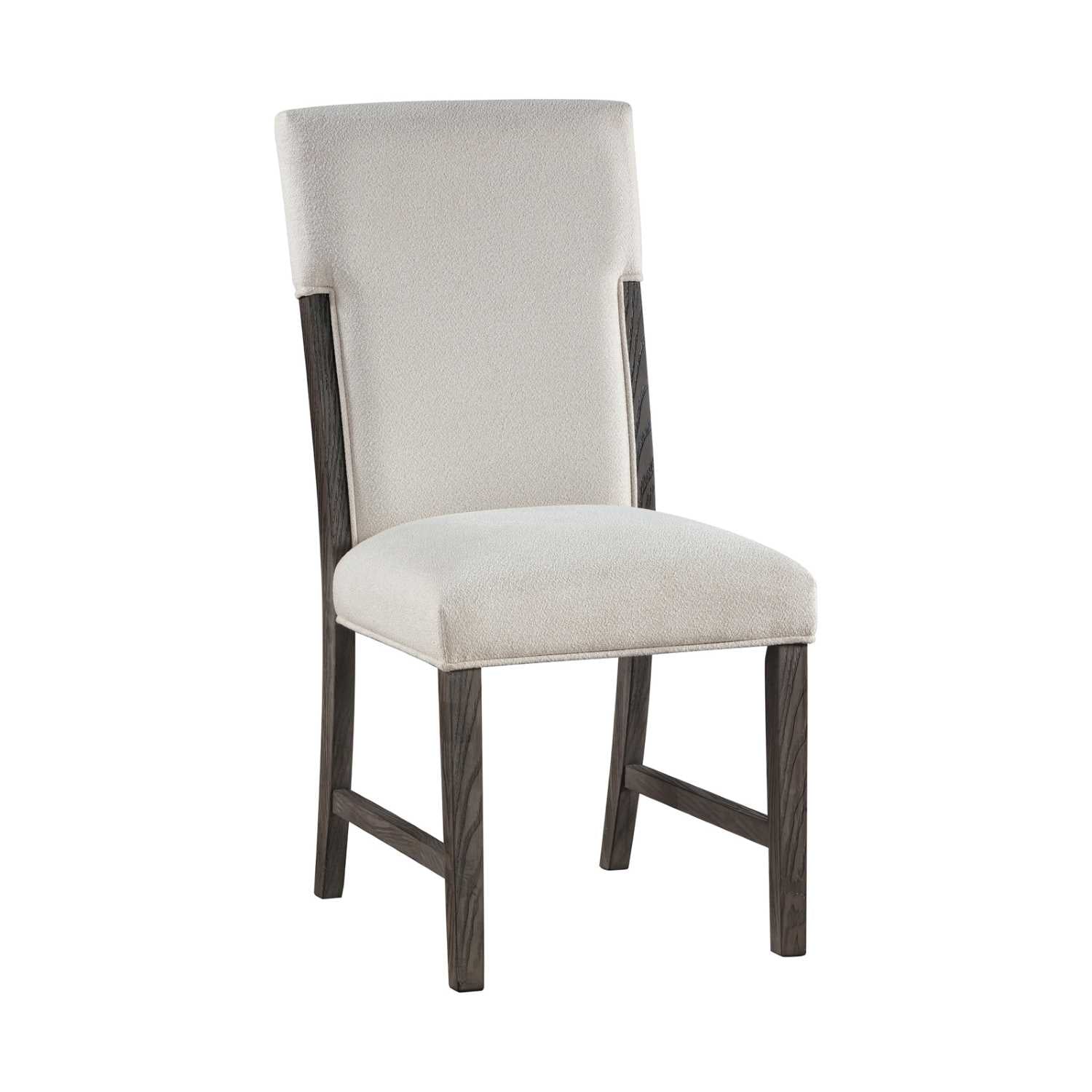 Starkey White Fabric Dining Chair Grey Set Of 2 5983