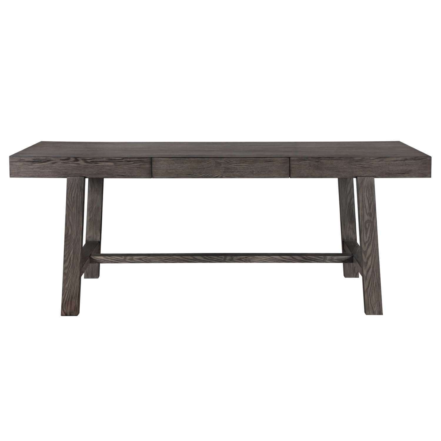 Starkey Wooden Dining Table With Two Pencil Drawers Grey 5983