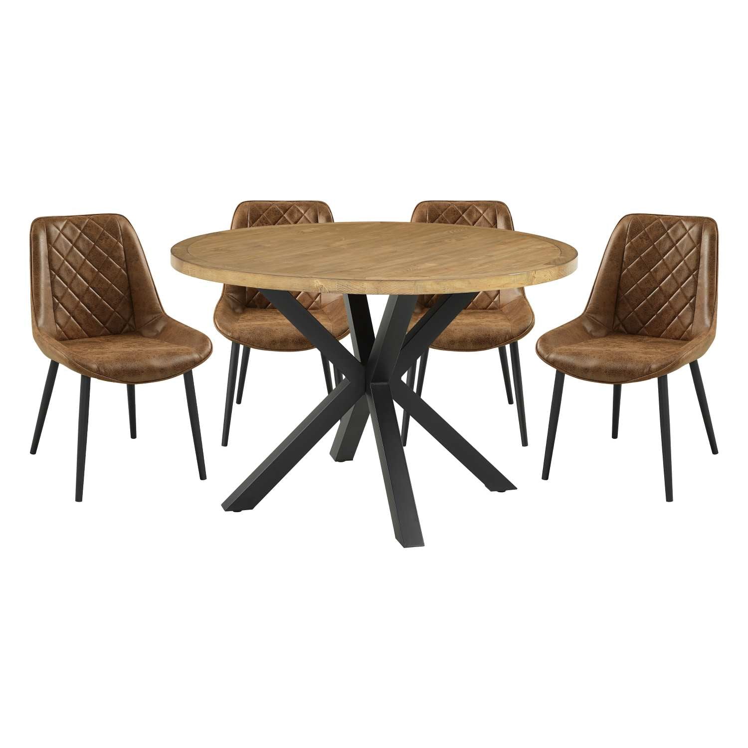 Strata 5pc Wooden Round Dining Set 6063