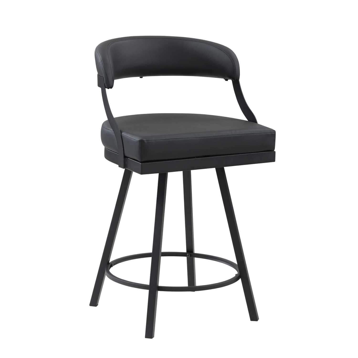 Oxton Swivel Counter Height Chair Black 5565-24BK (Set of 2)