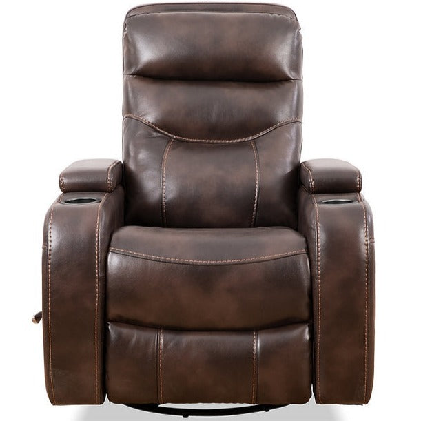 Swivel Recliner Chair Brown 6311