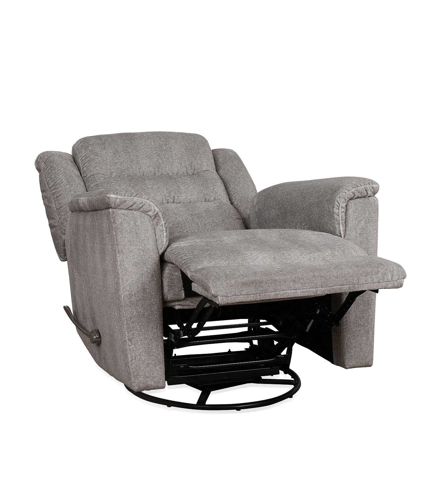 Swivel Recliner Chair Grey 6345