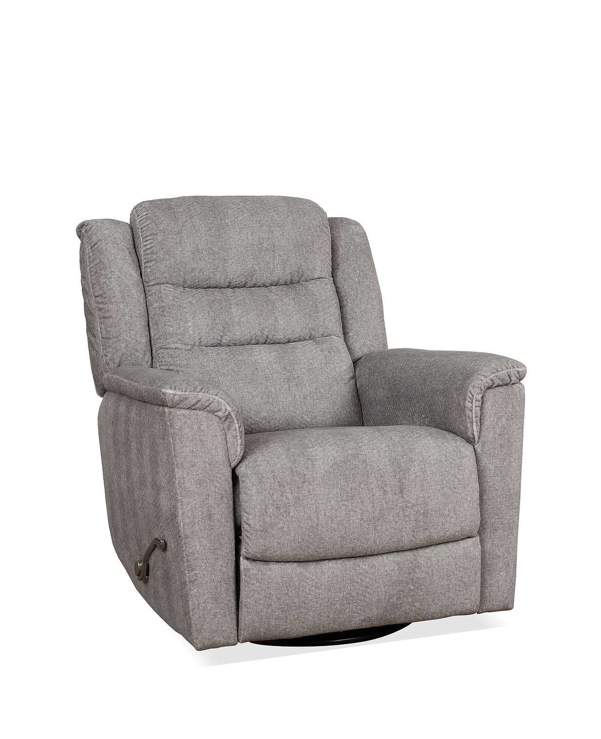 Swivel Recliner Chair Grey 6345