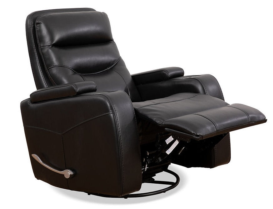 Swivel Recliner Chair Black 6310