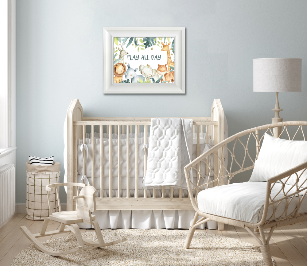 Play All Day Canvas Art 12" x 16"