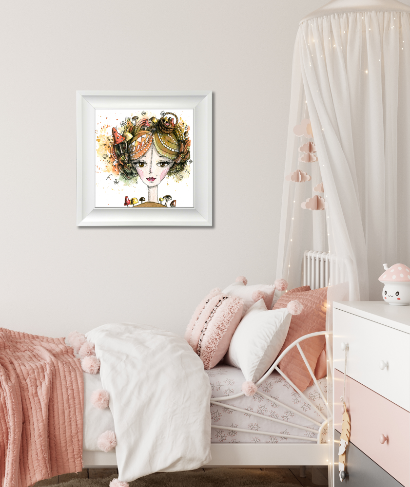 Fairy Of The Forest Canvas Art 14" x 14"