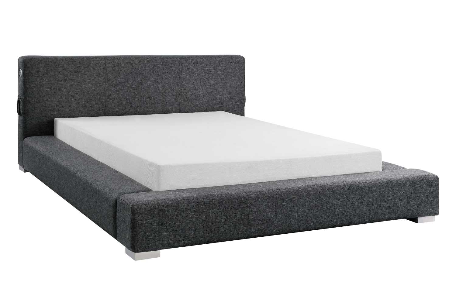 Tammy Bed With USB Ports Dark Grey 5782
