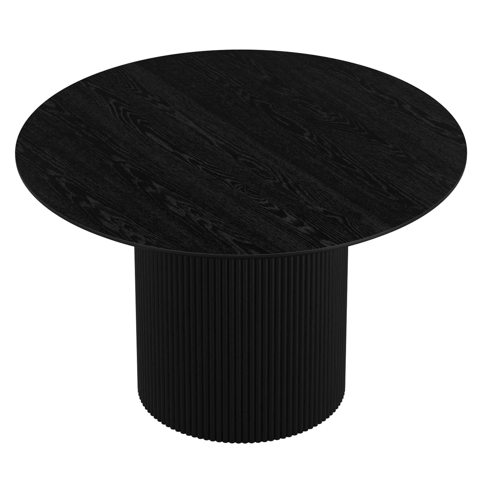 Tovas Wooden Round Dining Table in Black 201-782BLK