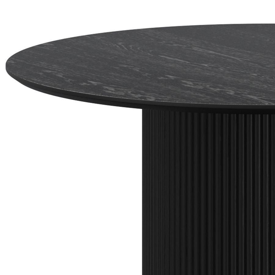 Tovas Wooden Round Dining Table in Black 201-782BLK