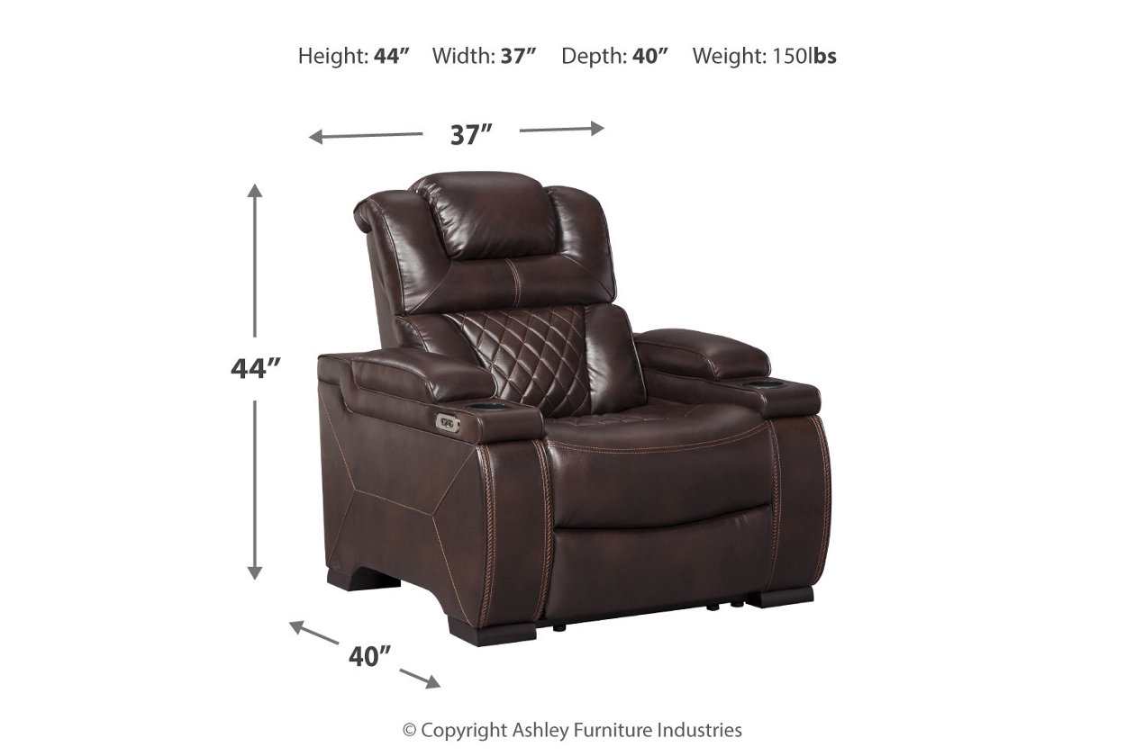 Transformer Dual Power LED Recliner Chair Brown 1942