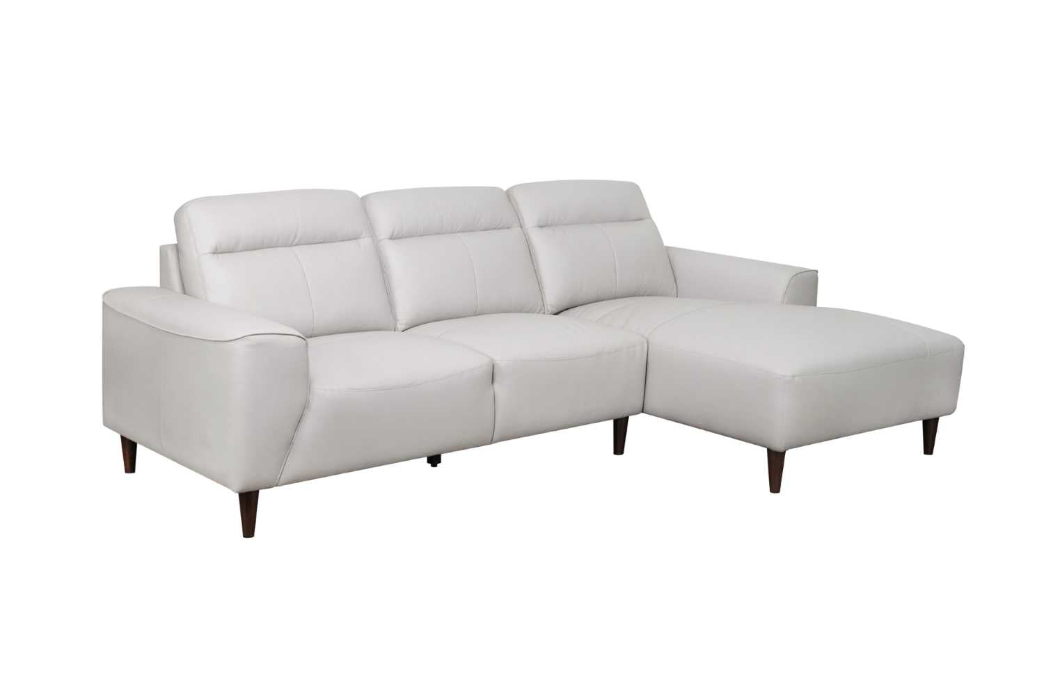 Trevelyn Top-Grain Cow Leather Sectional Sofa With Right Side Chaise 99995