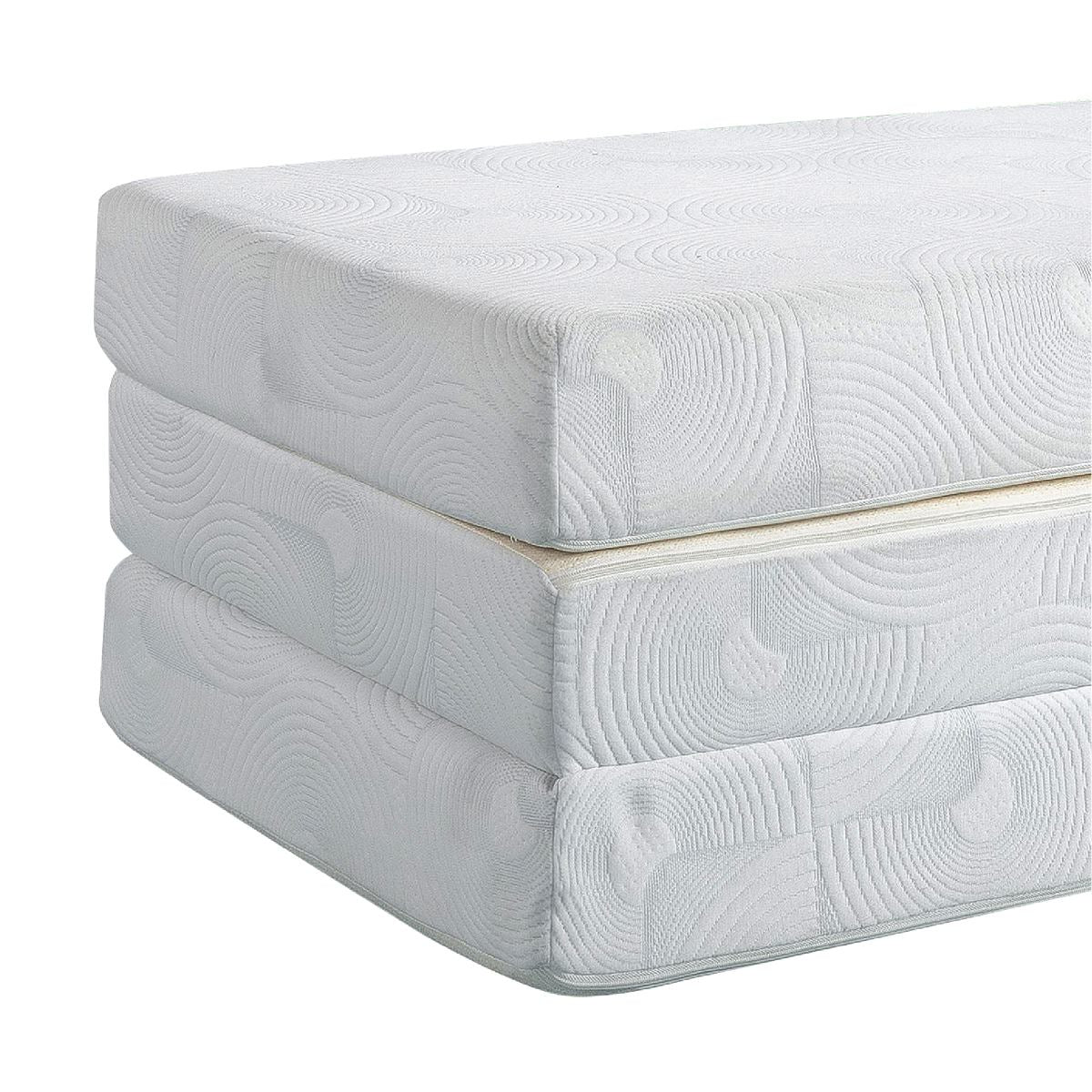 Tri Fold Memory Foam Mattress Queen 6"