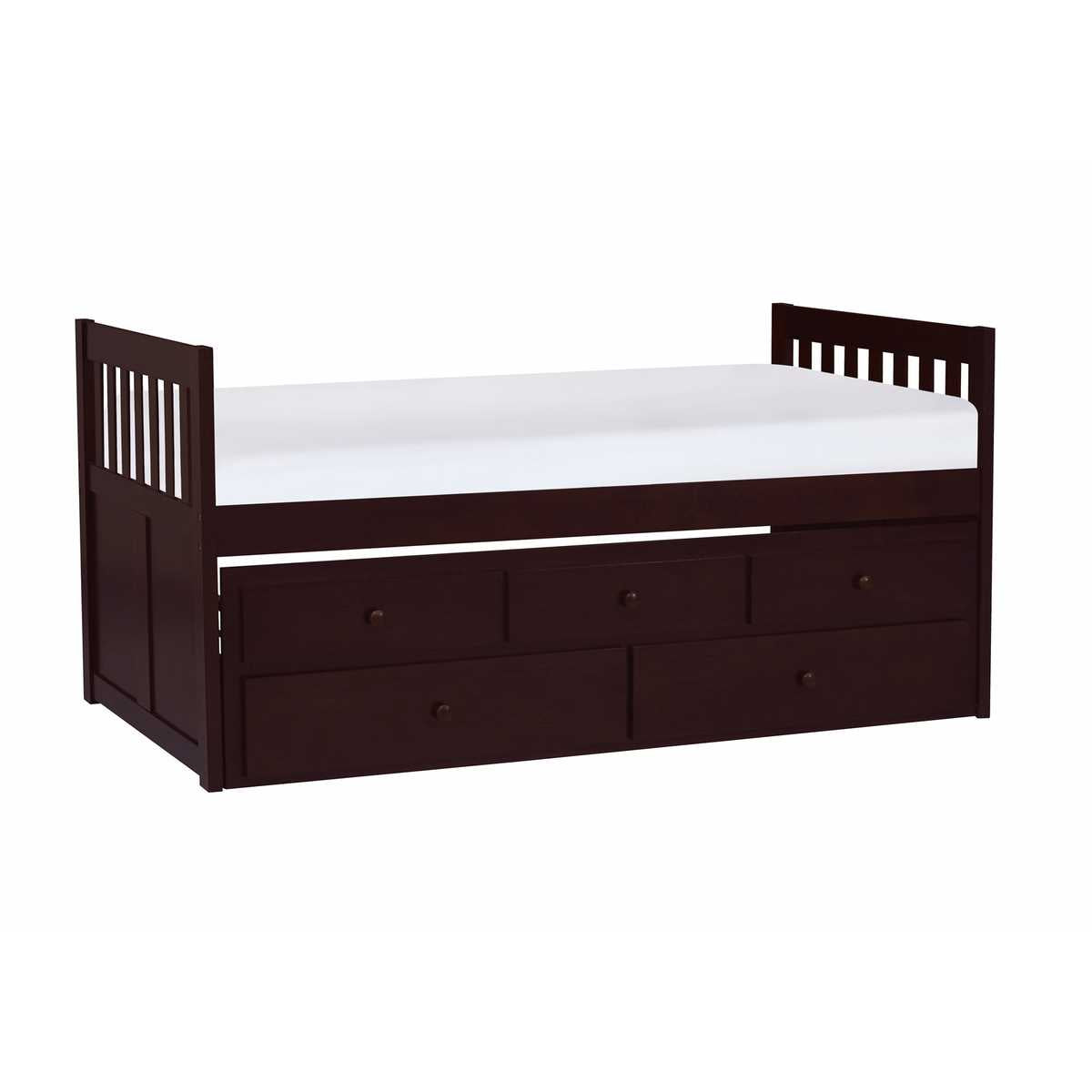 Twin/Twin Rowe Captain's Bed Dark Brown 2013