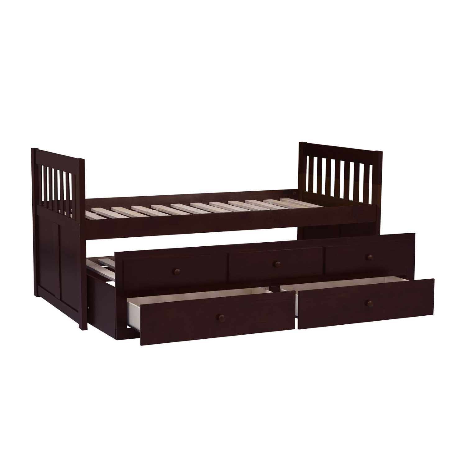 Twin/Twin Rowe Captain's Bed Dark Brown 2013