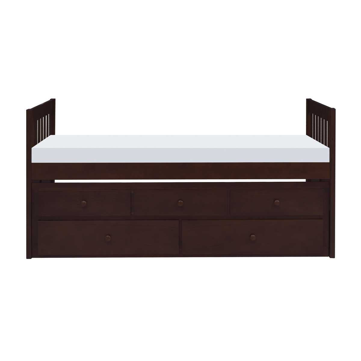 Twin/Twin Rowe Captain's Bed Dark Brown 2013