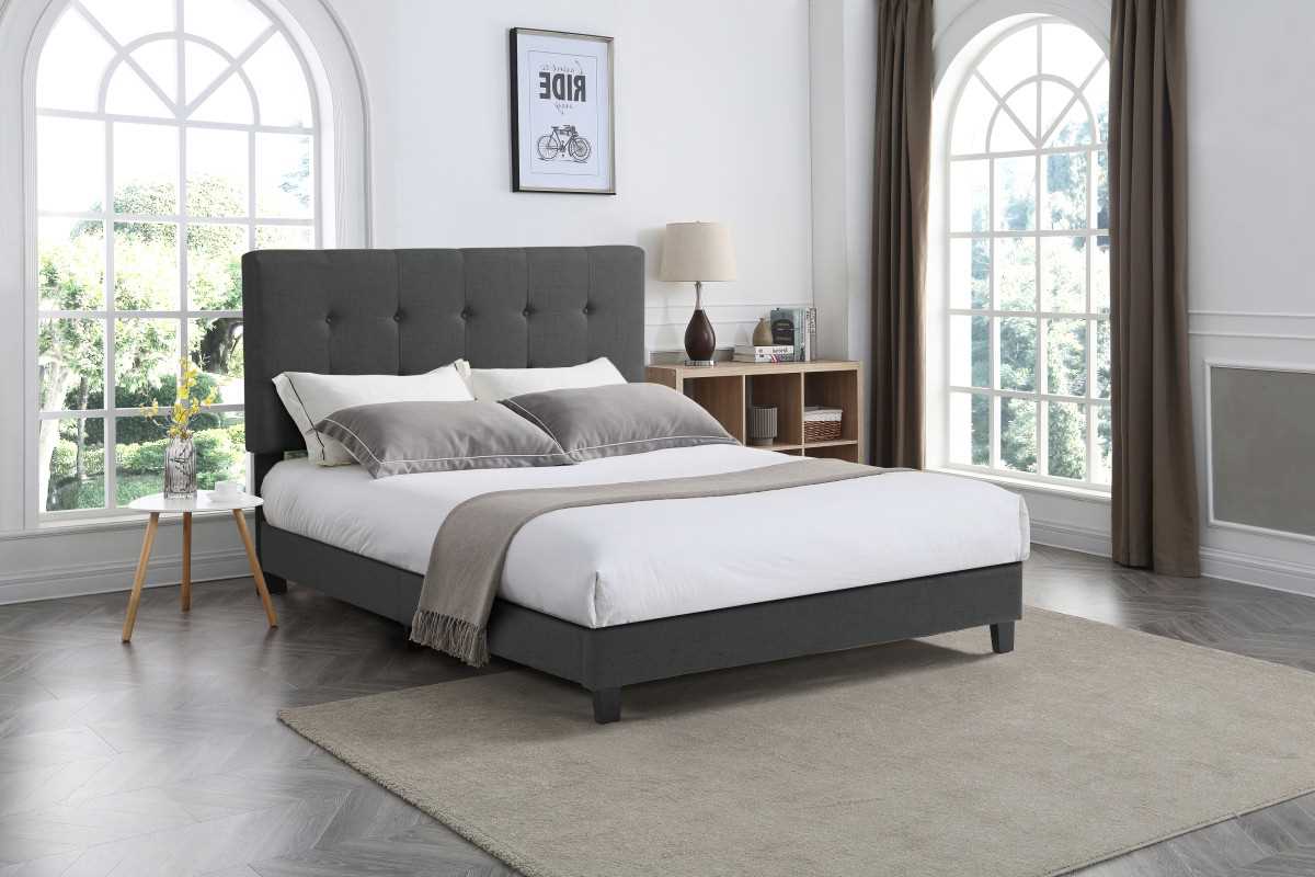 Cabo Platform Bed Dark Grey 2113