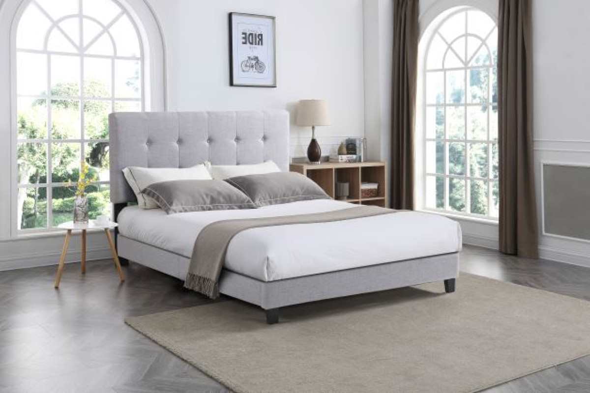 Cabo Platform Bed Silver 2113