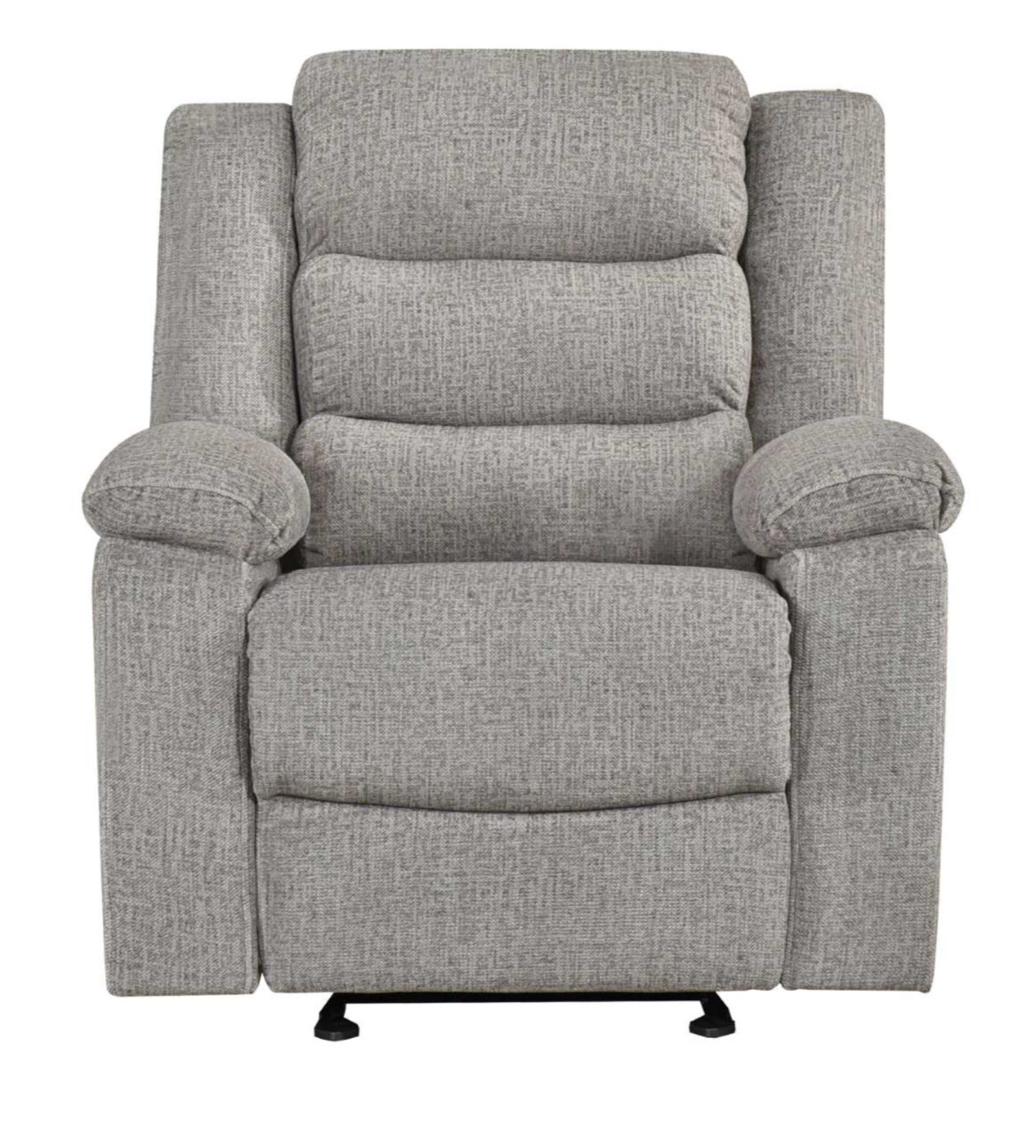 Tyrone Soft Textured Brown-Grey Fabric Reclining Set 99072