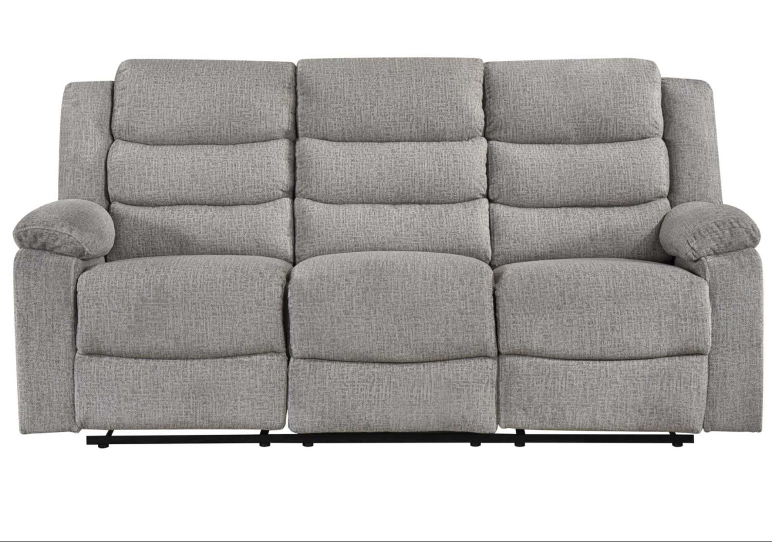 Tyrone Soft Textured Brown-Grey Fabric Reclining Set 99072