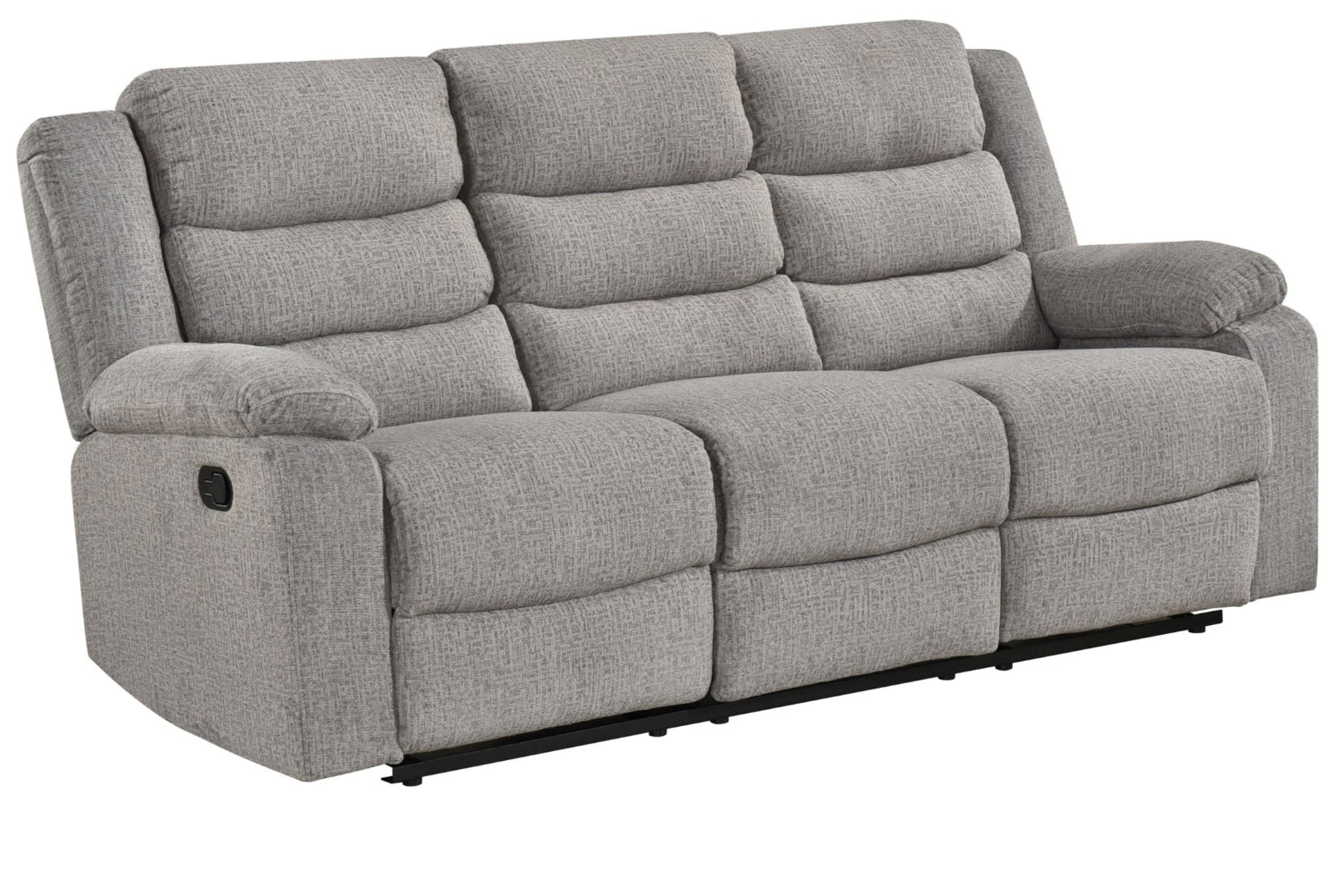 Tyrone Soft Textured Brown-Grey Fabric Reclining Set 99072