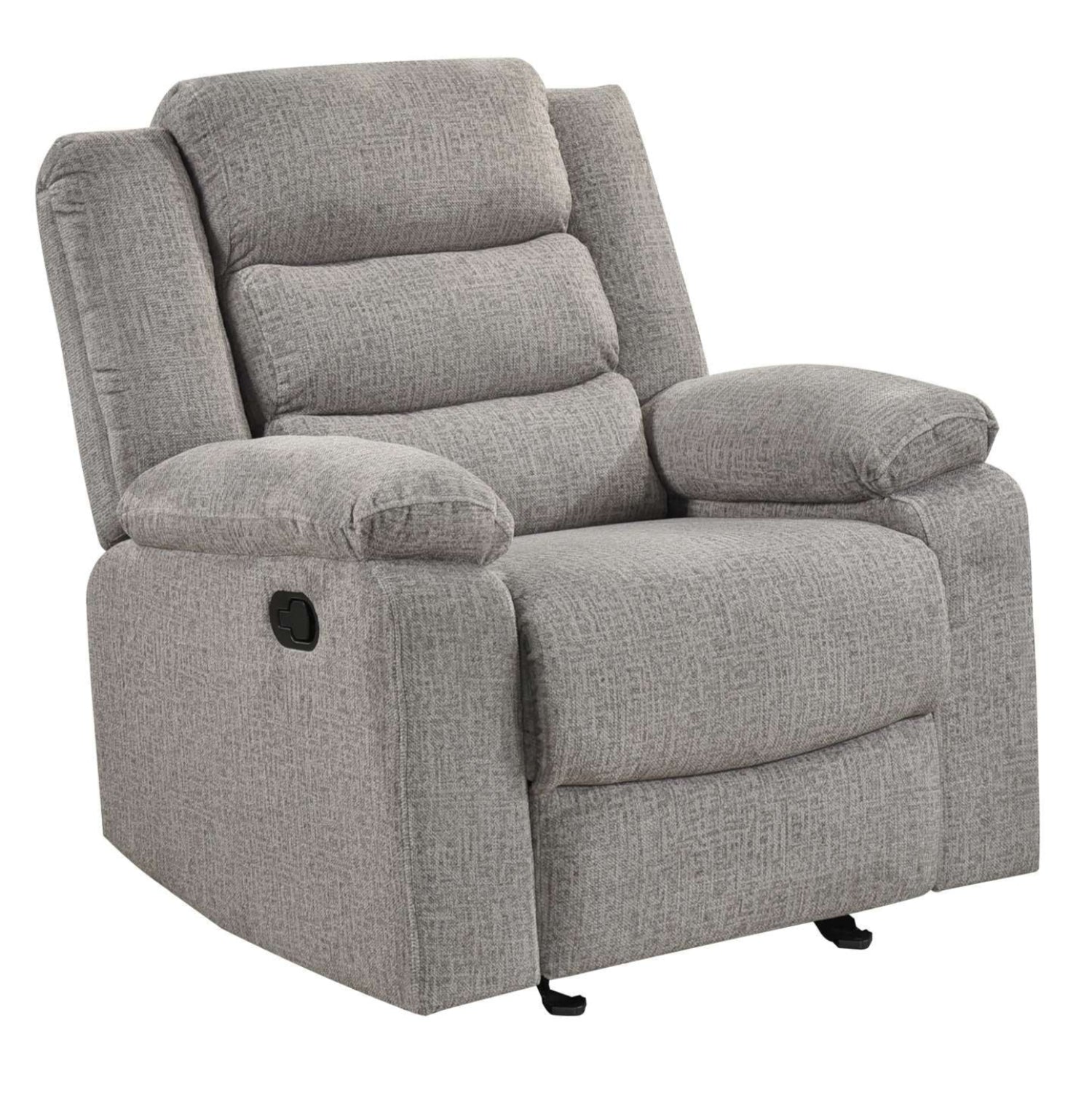Tyrone Soft Textured Brown-Grey Fabric Reclining Set 99072