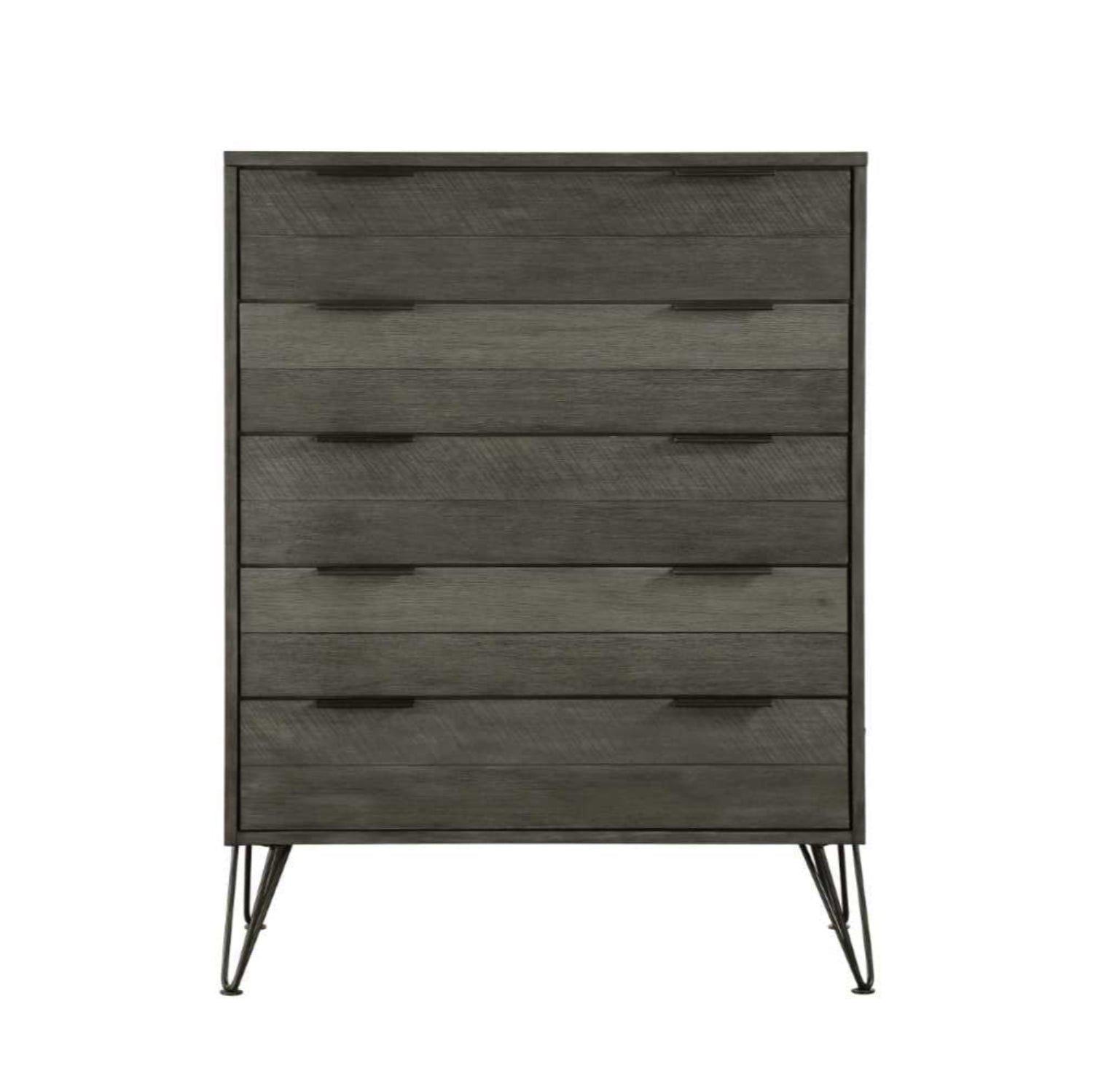 Urbanite Grey Wooden Chest with Metal Legs 1604