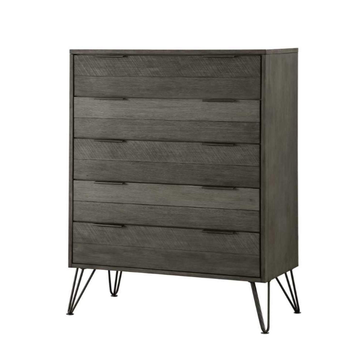 Urbanite Grey Wooden Chest with Metal Legs 1604