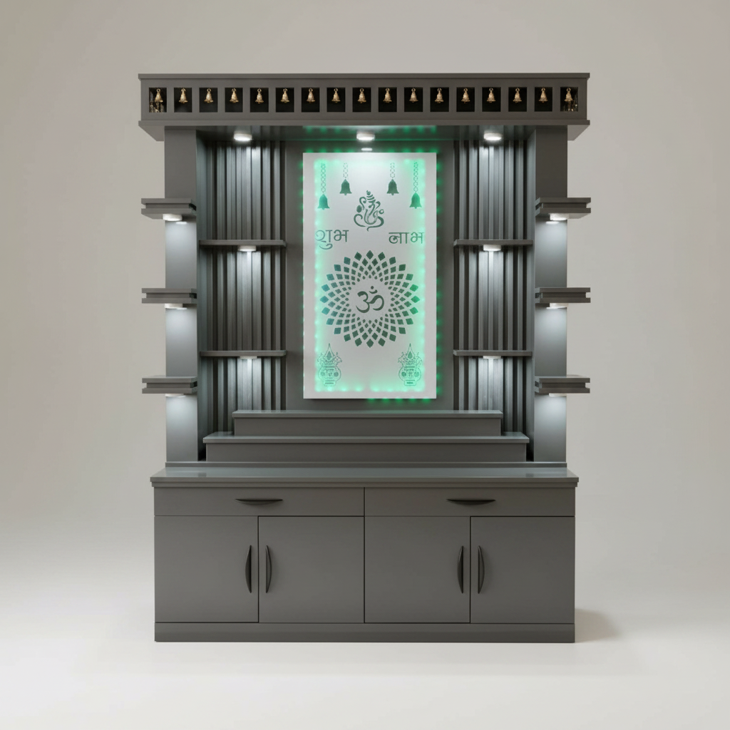 Veera Canadian Made High Gloss Pooja Mandir