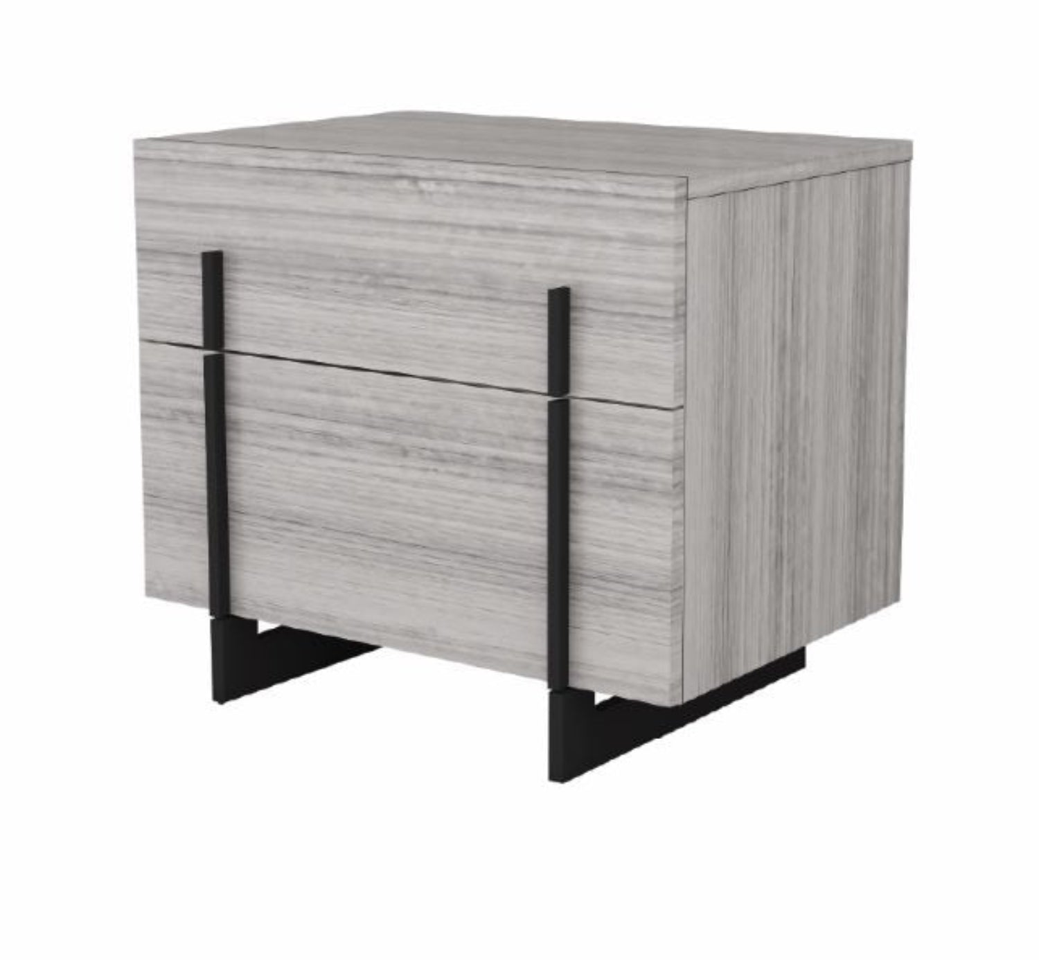 Venice Grey Night Stand With Soft Closing Drawers 1921