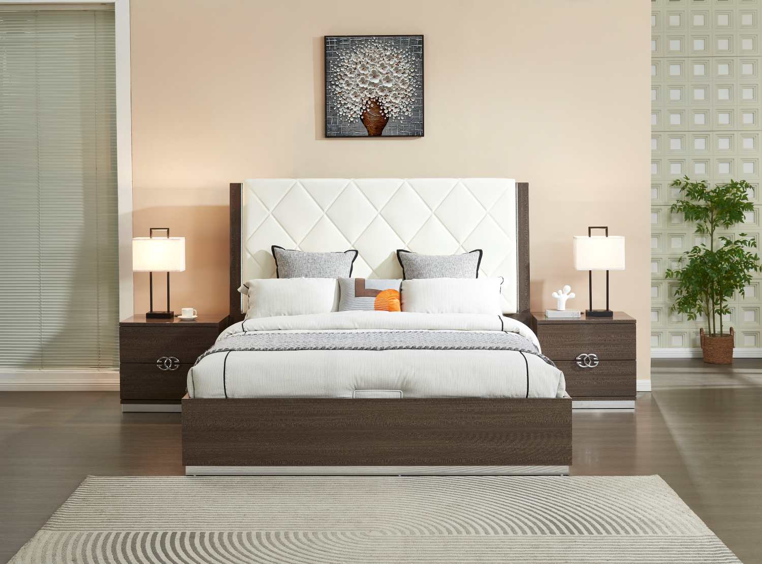 Volvo Lacquer High Gloss Bedroom Set With Hydraulic Bed 2504