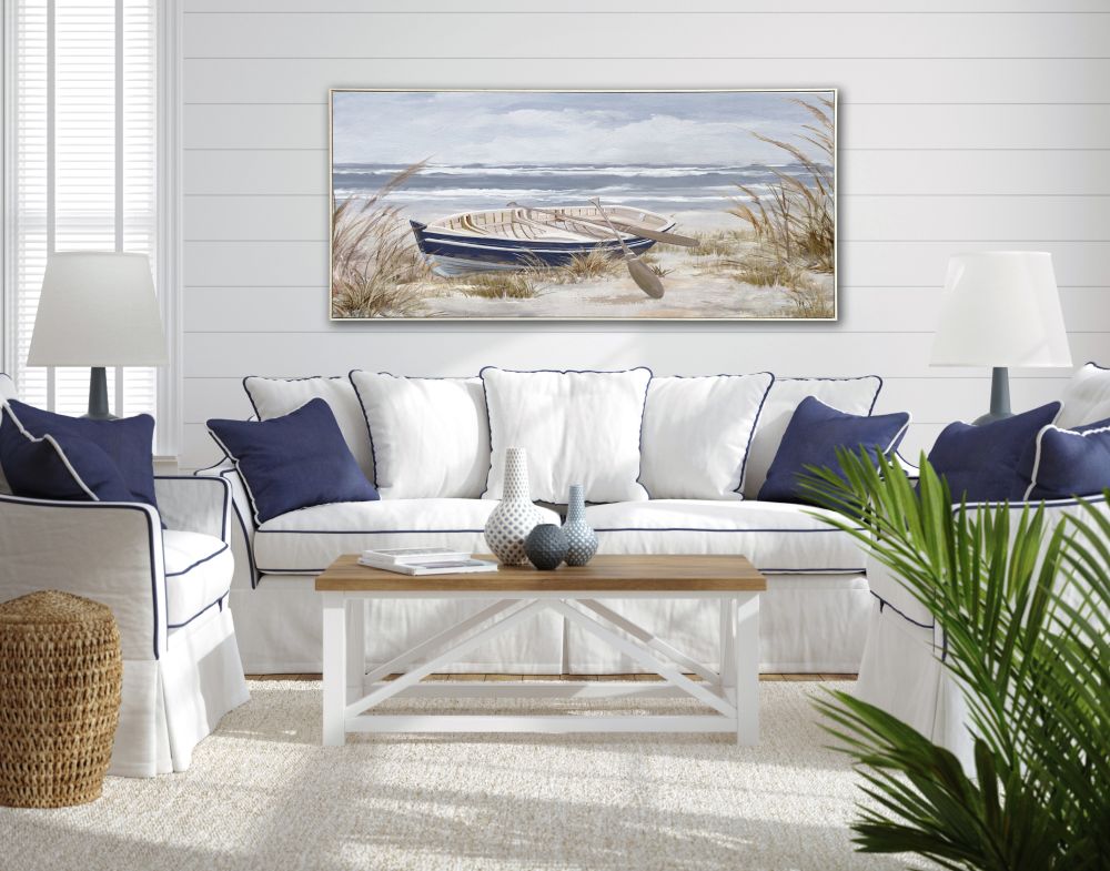 Morning Paddle Canvas Art 28" x 55"