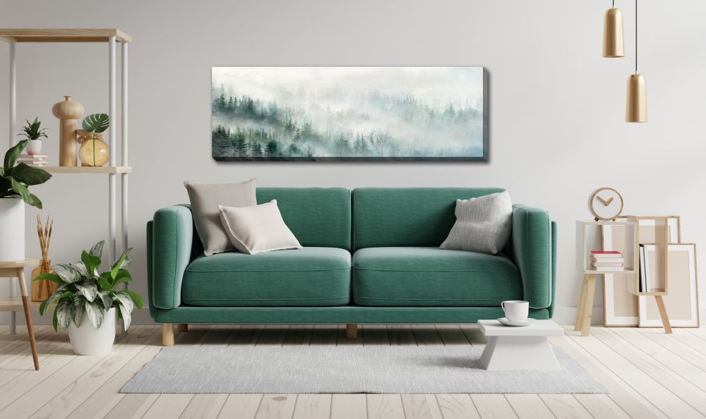 Hazy Pines Canvas Art 20" x 59"