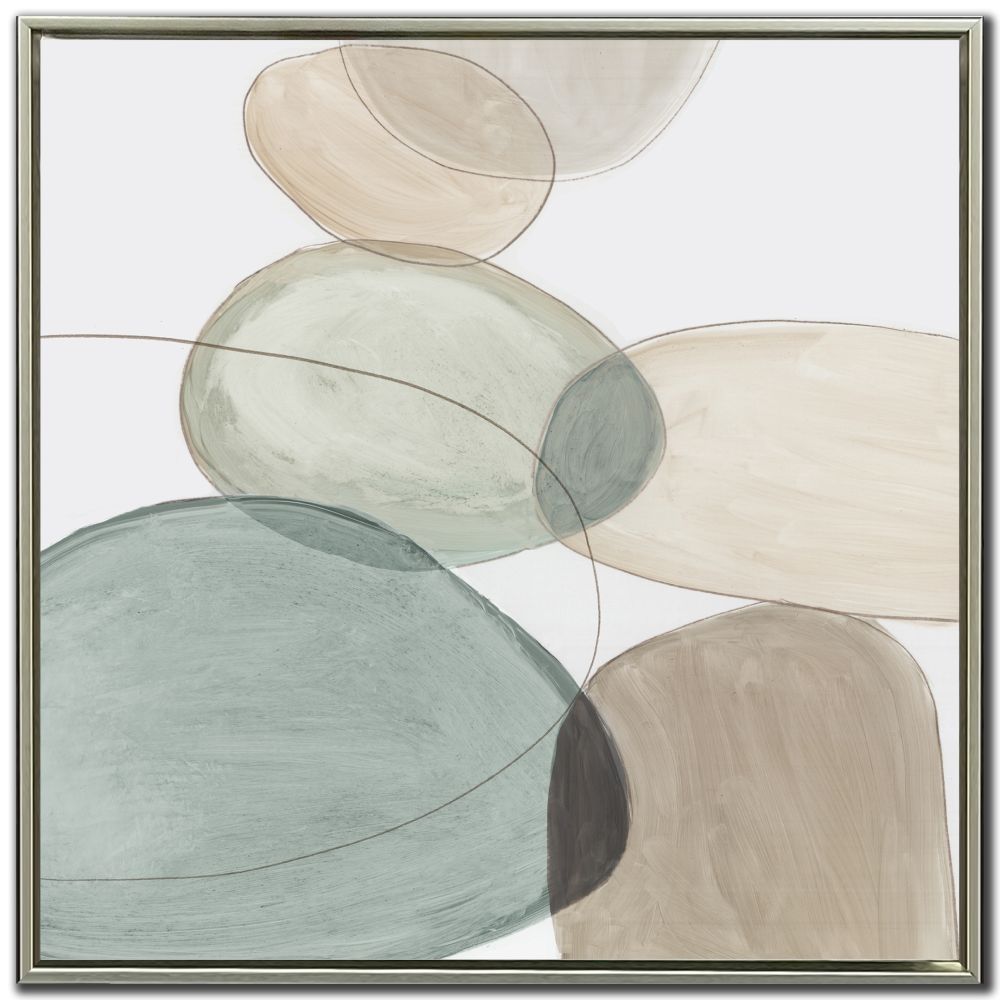 Pebble Stones 2 PC Floating Frame