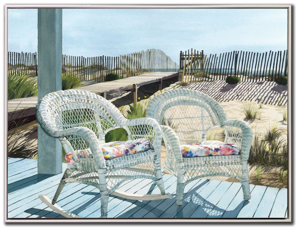 Summer Wicker Canvas Art 36" x 48"